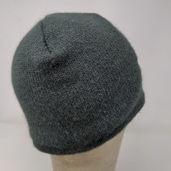 Unbranded Men's Knit Beanie Hat Cap Black Mono Sol Embroidered Logo - Picture 6 of 10